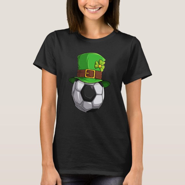 Camiseta Bola De Futebol Sortudo Com Leprechaun (Frente)