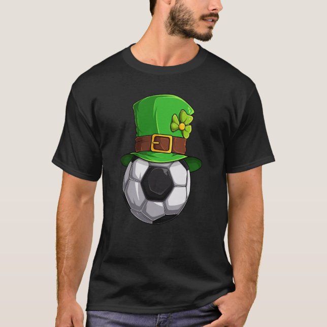 Camiseta Bola De Futebol Sortudo Com Leprechaun (Frente)