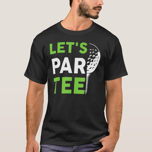 Camiseta Bola de Golfe do Partido Golfe do Par de Golfe do  (Frente)