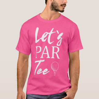 Camiseta Bola De Golfe Feminina E Suporte De Golfe Vamos Pa