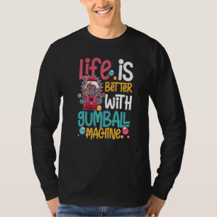 Camiseta Bola de Goma Mágica de Máquina Mágica Goma de masc