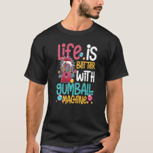 Camiseta Bola de Goma Mágica de Máquina Mágica Goma de masc