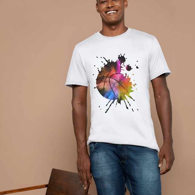 Camiseta bola de grafite de basquete Silhout (Criador carregado)