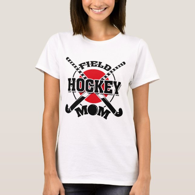 Camiseta Bola de Hóquei em Campo Mamãe Cruzada de Hockey St (Frente)