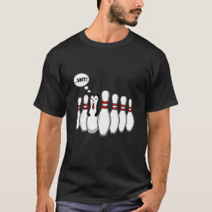 Camiseta Bola De Jogo De Pinguim De boliche Para Crianças H