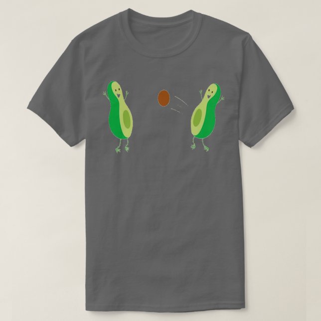 Camiseta bola de jogo do abacate 14 (Frente do Design)