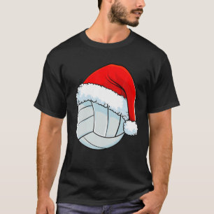 Camiseta Bola de Natal de Volei Chapéu do Papai Noel Homens