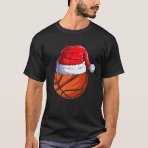 Camiseta Bola de Natal Santa Hat Esportes Engraçados X