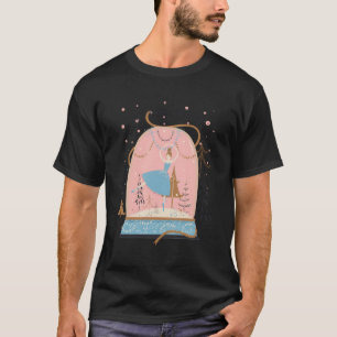 Camiseta Bola de Neve Bailarina de Ballet Natal Férias