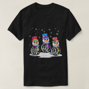 Camiseta Bola de Neve Tie Dye Fé Esperança Amor Natal