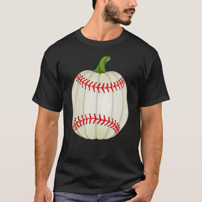 Camiseta Bola de outono outubro Baseball é minha temporada  (Frente)