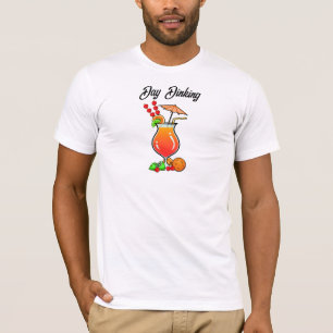 Camiseta Bola de Pickleball Jantar Furacão Tropical Coctail