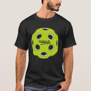 Camiseta Bola de Pickleball Verde Gráfica