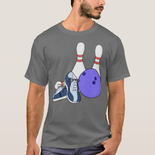 Camiseta Bola de pinos e calçados para boliches
