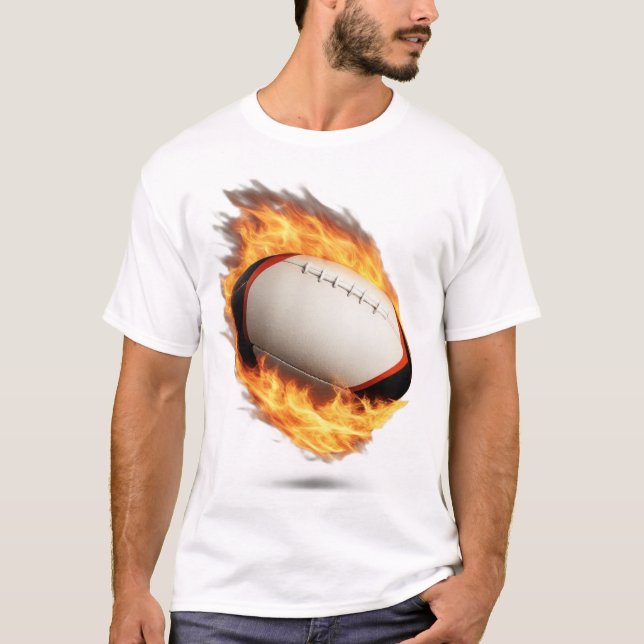 Camiseta Bola De Rugby No Fire Legal Design (Frente)