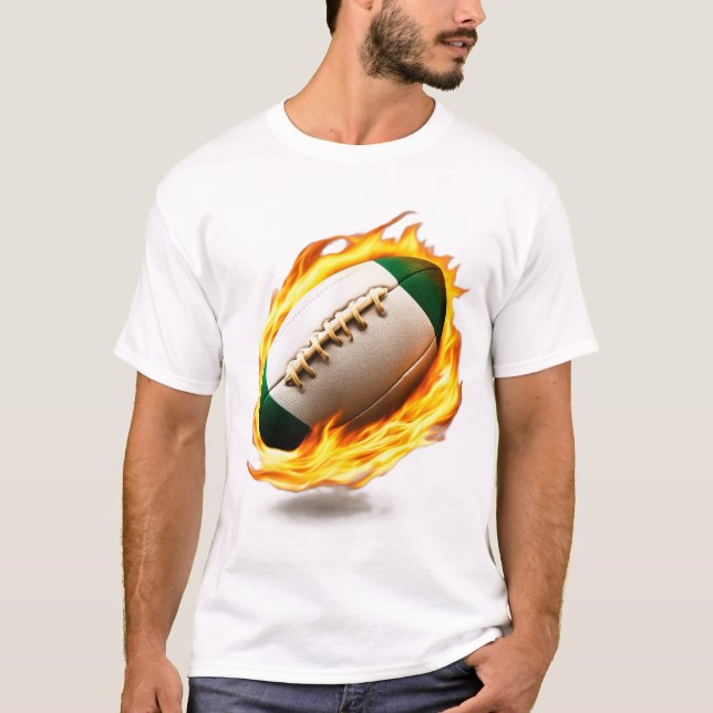 Camiseta Bola De Rugby No Fire Legal Design (Frente)