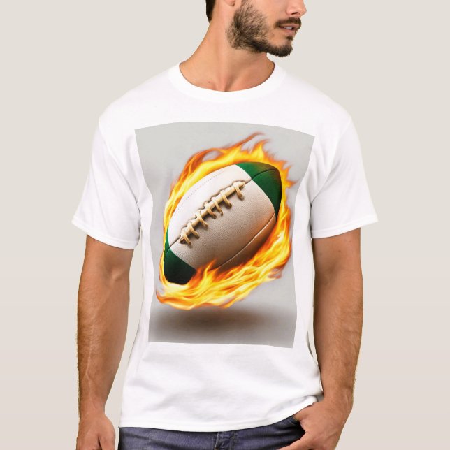 Camiseta Bola De Rugby No Fire Legal Design (Frente)
