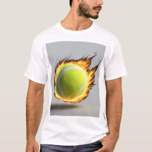 Camiseta Bola de Tênis com Design Legal de fundo