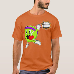 Camiseta bola de tênis com suporte de Tênis