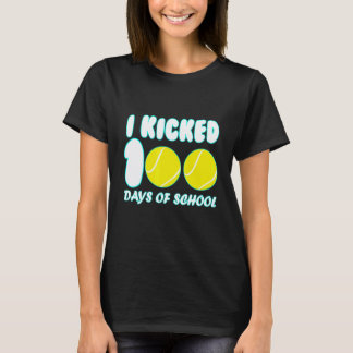 Camiseta Bola de Tênis Esporte Eu Chutei 100 Dias de Escola