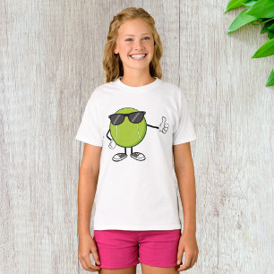 Camiseta Bola de Tênis Sorridente com Óculos de Sol