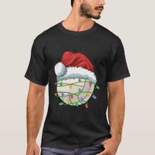 Camiseta Bola de Voleibol de Natal Santa Hemorragia Ligeira