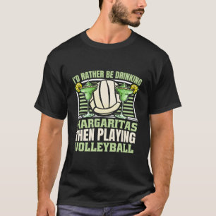 Camiseta bola de voleibol engraçada - Margarita de voleibol