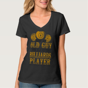 Camiseta Bola do Jogador de Piscina Billiards Vovô aposenta