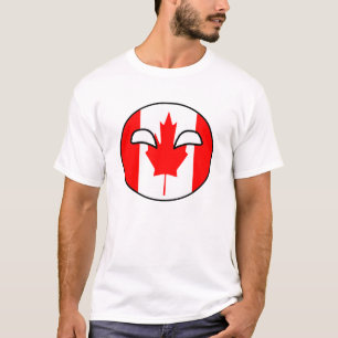 Camiseta Bola do país de Canadá