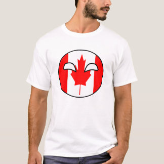 Camiseta Bola do país de Canadá