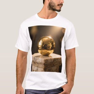 Camiseta bola dourada