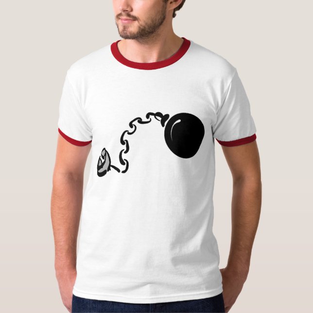 Camiseta bola e corrente (Frente)
