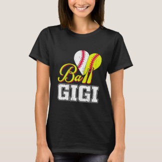 Camiseta Bola Engraçada Gigi Softball Beisebol Mulheres Eng