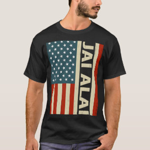 Camiseta bola esportes usa bandeira jai alai jogador jai al