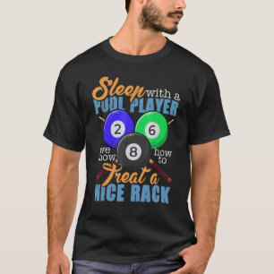 Camiseta Bola Gif Billard 8 do Jogador de piscinas