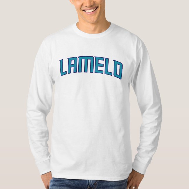 Camiseta Bola LaMelo - T-Shirt Charlotte Basball (Frente)