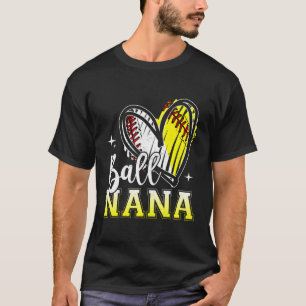 Camiseta Bola Nana Ele Beisebol Softbol Avó Mãe Da