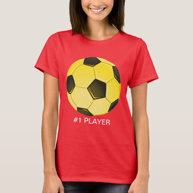 Camiseta Bola ou Futebol Americano Amarelo (Frente)