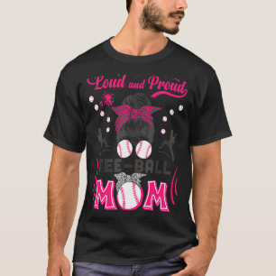 Camiseta Bola Rosa Loud e Orgulhosa Mamãe Mesquita Esporte