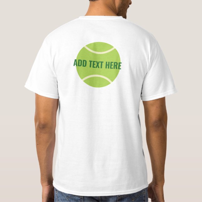 Camiseta Bola Tênis Verde Moderna (Verso)