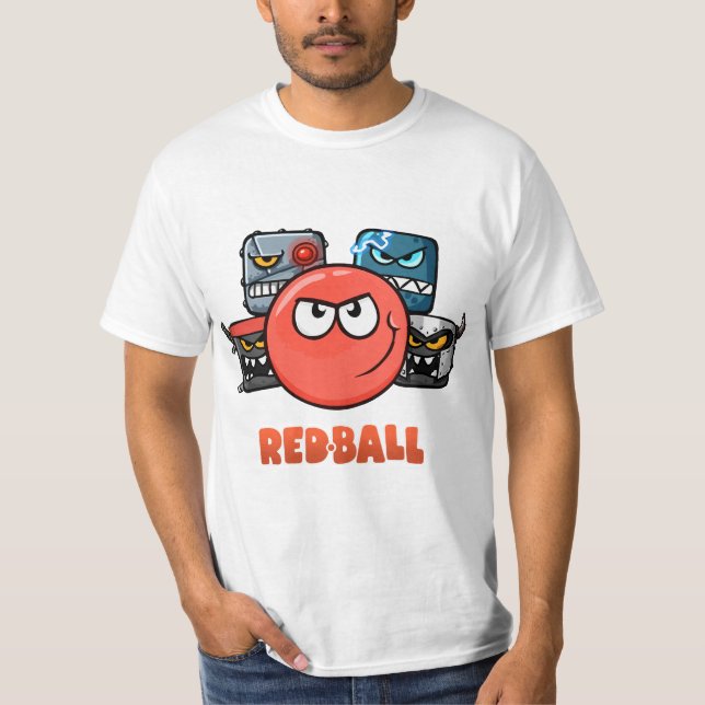 Camiseta bola vermelha 4 o grupo que compete o tshirt do (Frente)