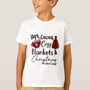 Camiseta Bolachas de Cacau Quente Paneladas Filmes de Natal