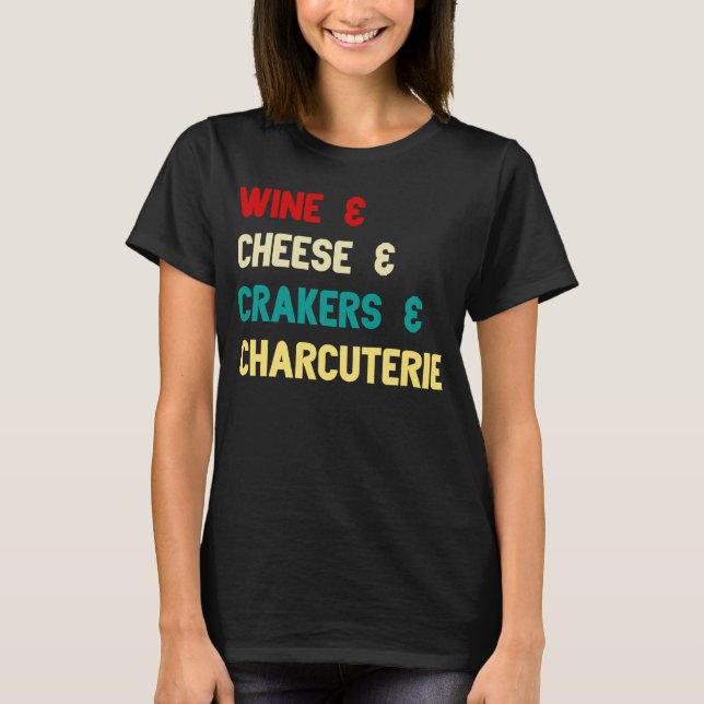 Camiseta Bolachas de Queijo de Vinho Fato de Conselho Charc (Frente)