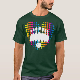 Camiseta bolas de boliche de coração bonitinho, boliche de