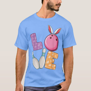 Camiseta Bolas de boliche e cavilhas Orelhas de coelho Pásc