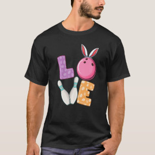 Camiseta Bolas de boliche e cavilhas Orelhas de coelho Pásc