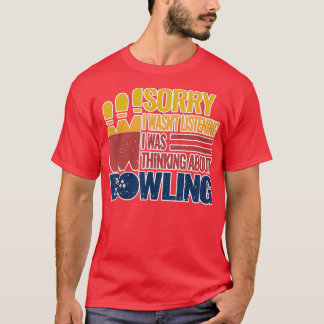 Camiseta bolas de boliche rolam tigela retrô vintage bolich