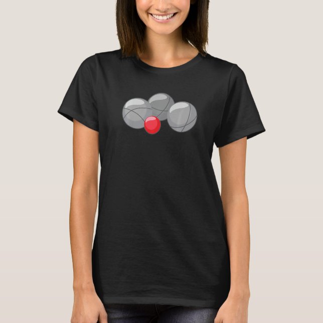 Camiseta Bolas De Boule Para Jogadores De Boules E Petanque (Frente)
