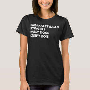 Camiseta Bolas de café da manhã ferrão cães de golfe golfe