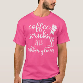 Camiseta Bolas De Café E Luvas De Borracha Engraçadas Hospi